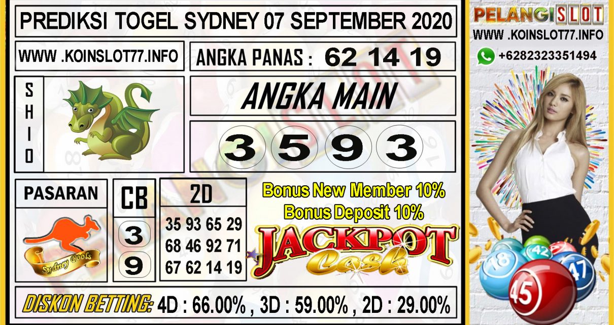 PREDIKSI TOGEL SYDNEY 07 SEPTEMBER 2020