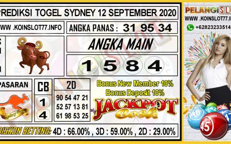 PREDIKSI TOGEL SYDNEY 12 SEPTEMBER 2020