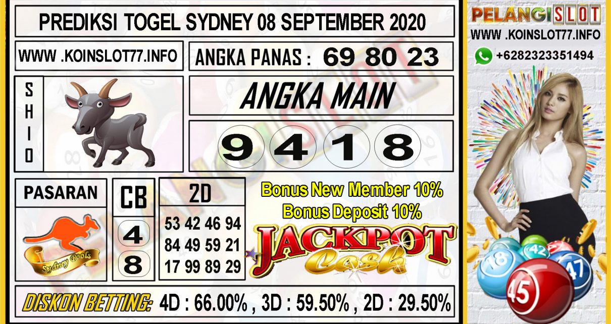 PREDIKSI TOGEL SYDNEY 08 SEPTEMBER 2020