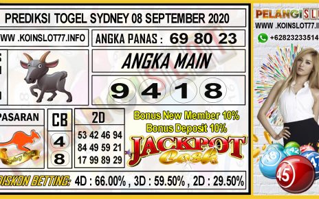 PREDIKSI TOGEL SYDNEY 08 SEPTEMBER 2020