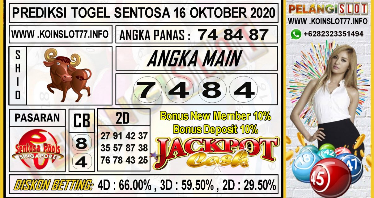 PREDIKSI TOGEL SENTOSA 16 OKTOBER 2020