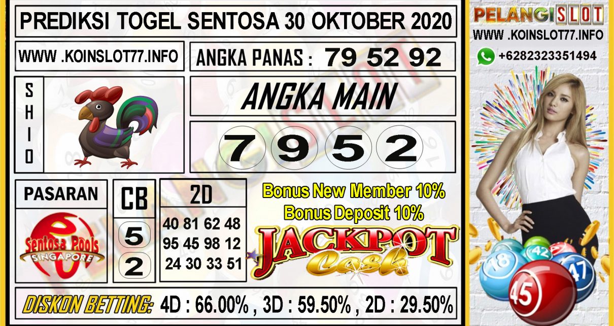 PREDIKSI TOGEL SENTOSA 30 OKTOBER 2020