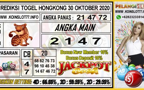 PREDIKSI TOGEL HONGKONG 30 OKTOBER 2020