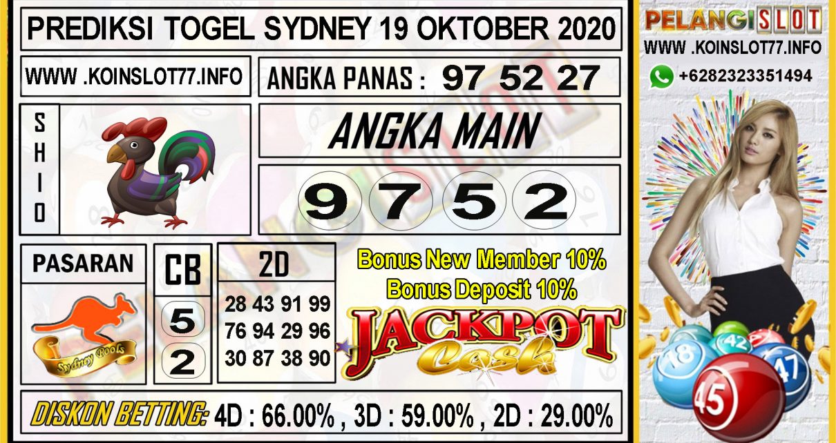 PREDIKSI TOGEL SYDNEY 19 OKTOBER 2020