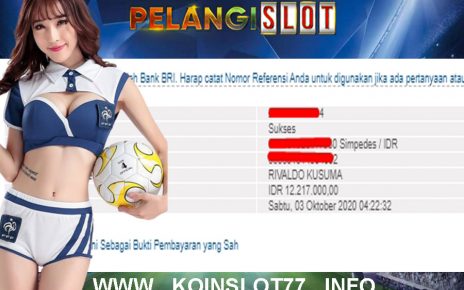 Member PelangiSlot Jackpot 03 OKTOBER 2020