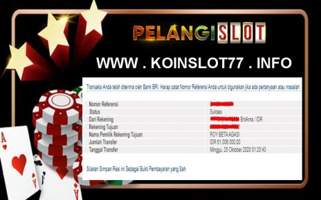 Member PelangiSlot Jackpot GAME CASINO 25 OKTOBER 2020