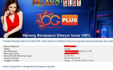 Member PelangiSlot Jackpot CASINO 18 OKTOBER 2020