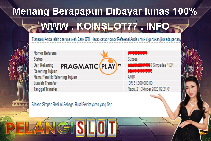 Member PelangiSlot Jackpot SLOT GAME 21 OKTOBER 2020