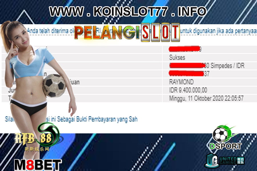 Member PelangiSlot Jackpot Sportbook 12 OKTOBER 2020