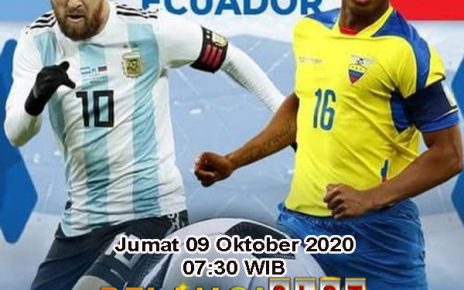 Prediksi Argentina vs Ekuador 9 Oktober 2020