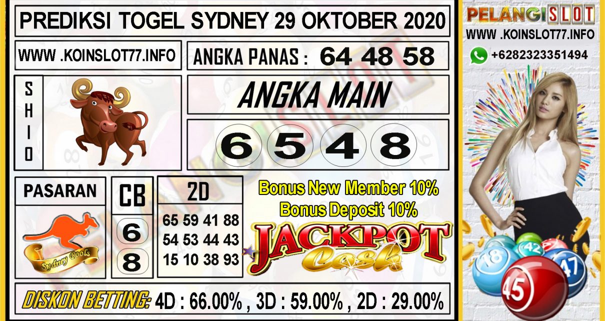 PREDIKSI TOGEL SYDNEY 29 OKTOBER 2020