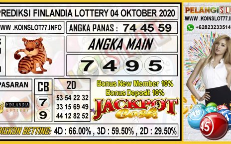 PREDIKSI FINLANDIA LOTTERY 04 OKTOBER 2020