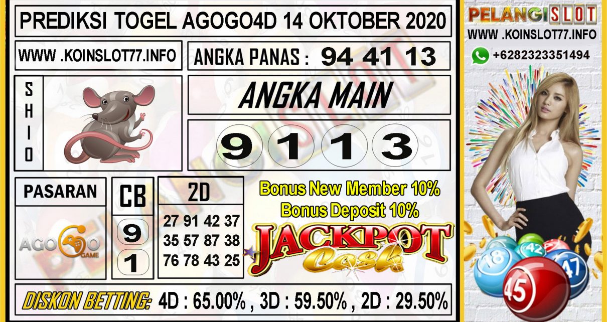 PREDIKSI TOGEL AGOGO4D 14 OKTOBER 2020