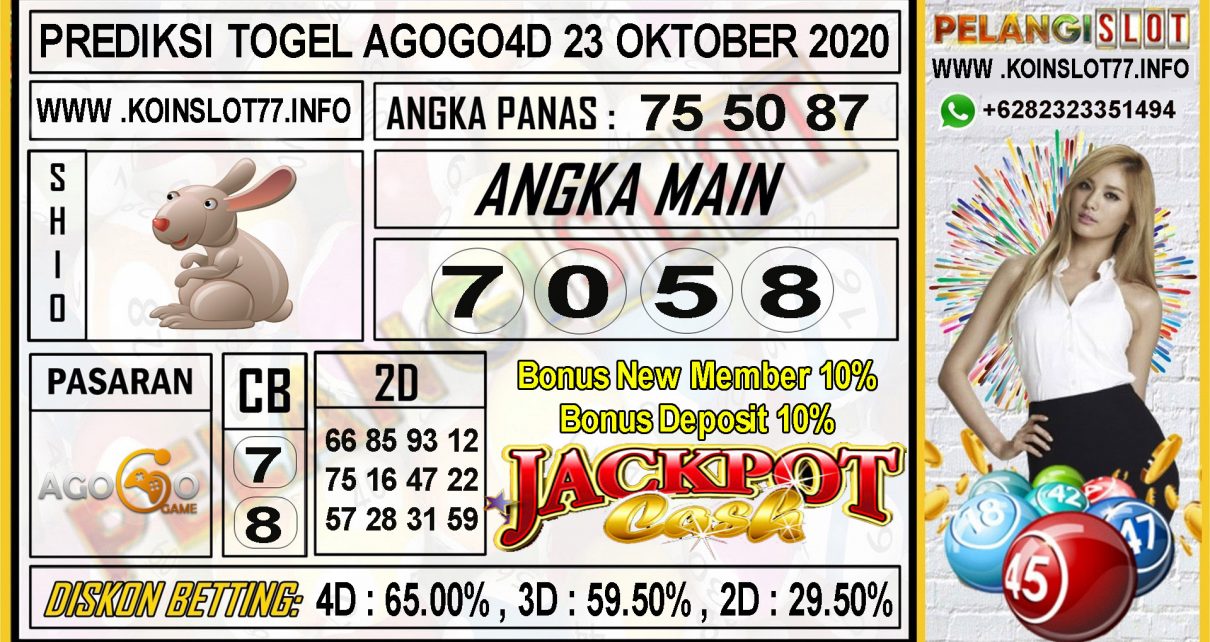 PREDIKSI TOGEL AGOGO4D 23 OKTOBER 2020