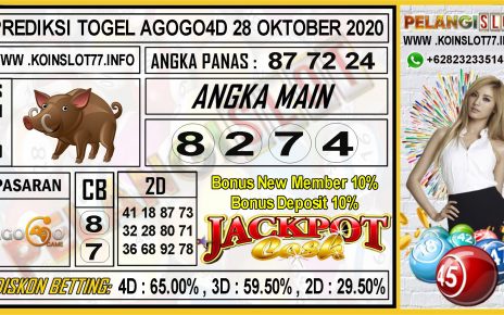 PREDIKSI TOGEL AGOGO4D 28 OKTOBER 2020