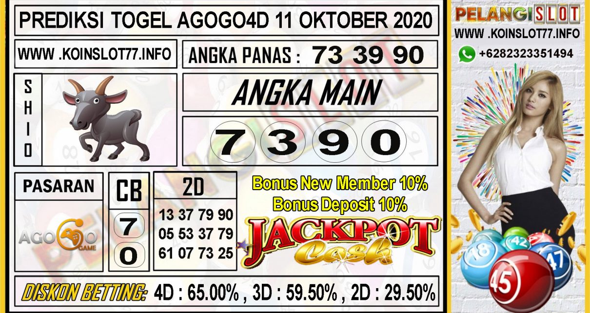 PREDIKSI TOGEL AGOGO4D 11 OKTOBER 2020