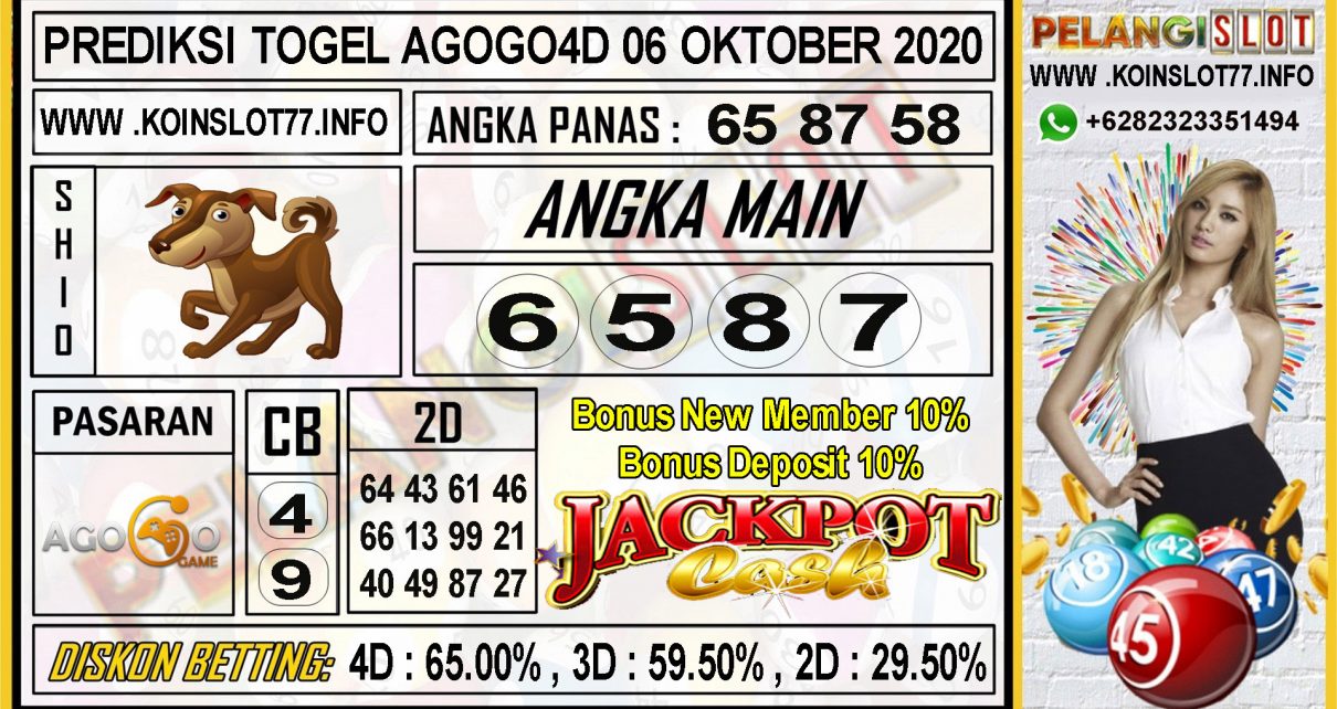 PREDIKSI TOGEL AGOGO4D 06 OKTOBER 2020