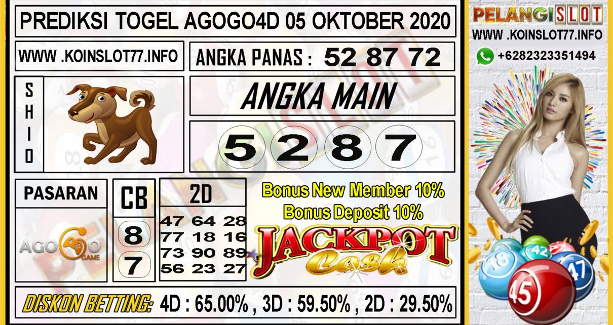 PREDIKSI TOGEL AGOGO4D 05 OCTOBER 2020