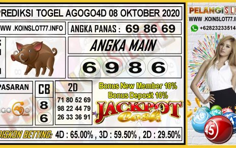 PREDIKSI TOGEL AGOGO4D 08 OKTOBER 2020