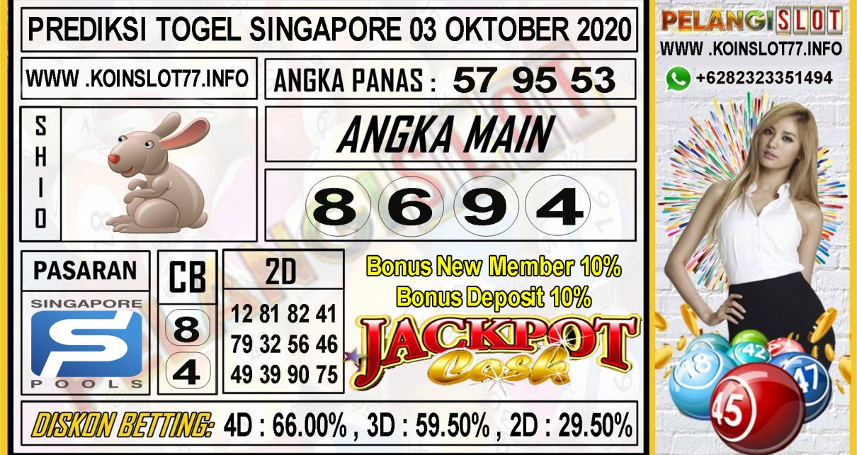 PREDIKSI TOGEL SINGAPORE 03 OKTOBER 2020