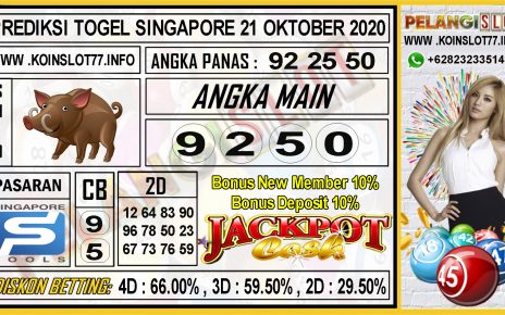 PREDIKSI TOGEL SINGAPORE 21 OKTOBER 2020