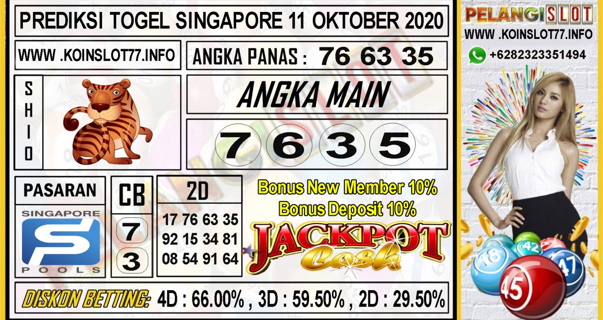 PREDIKSI TOGEL SINGAPORE 11 OKTOBER 2020