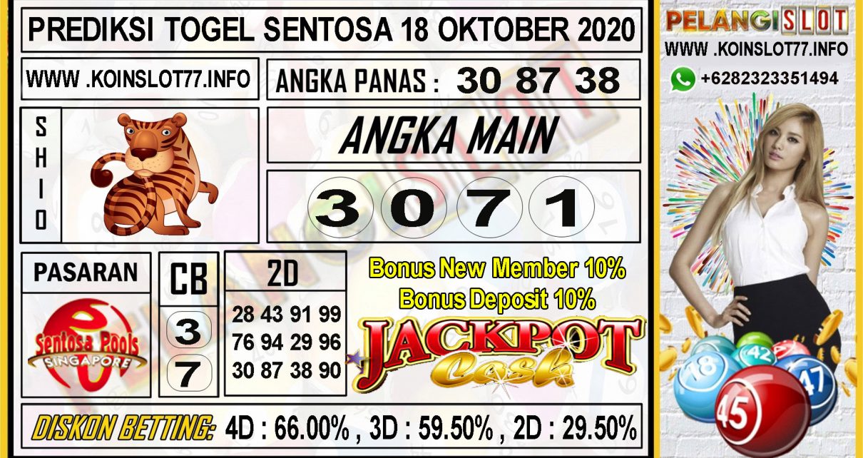 PREDIKSI TOGEL SENTOSA 18 OKTOBER 2020