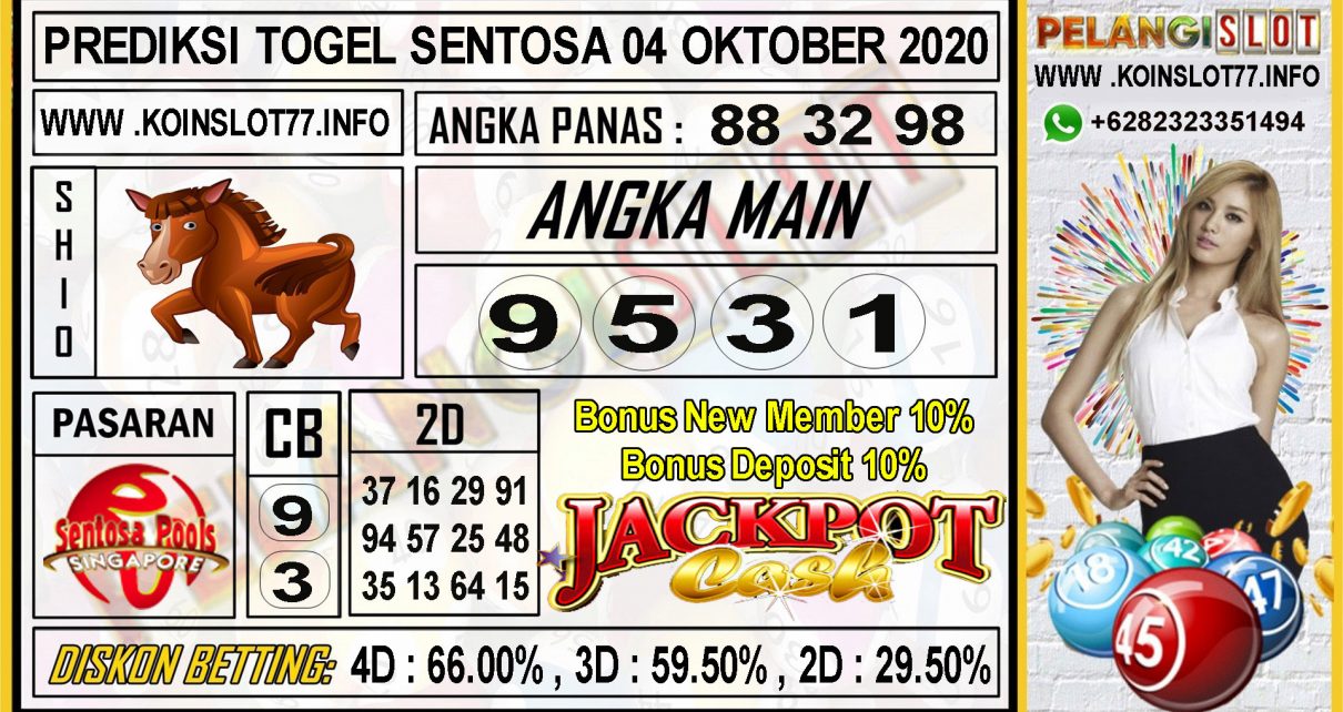 PREDIKSI TOGEL SENTOSA 04 OKTOBER 2020