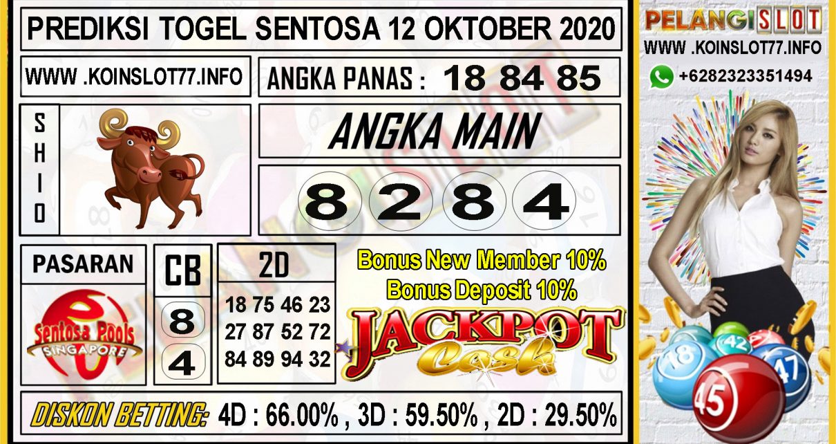 PREDIKSI TOGEL SENTOSA 12 OKTOBER 2020