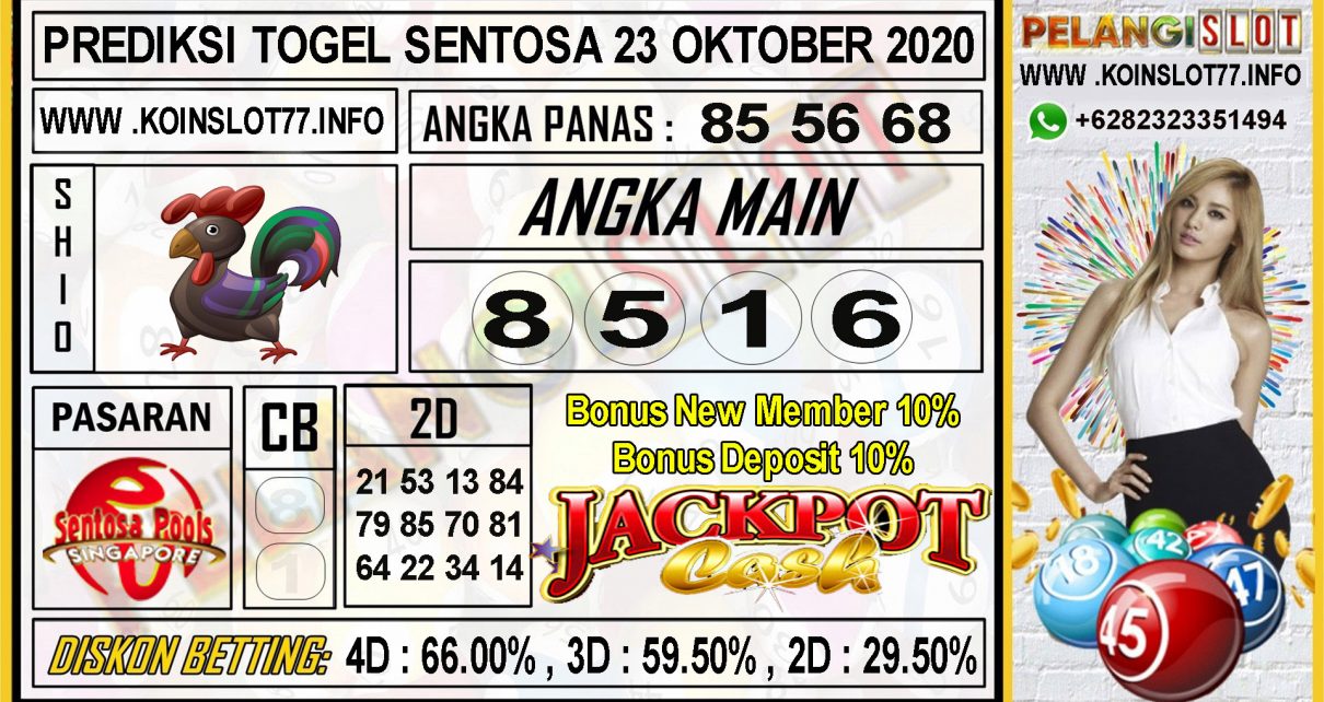 PREDIKSI TOGEL SENTOSA 23 OKTOBER 2020