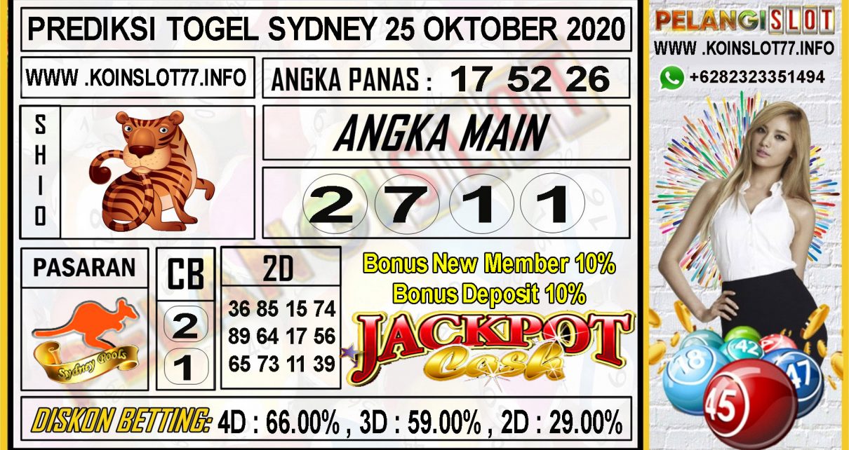 PREDIKSI TOGEL SYDNEY 25 OKTOBER 2020