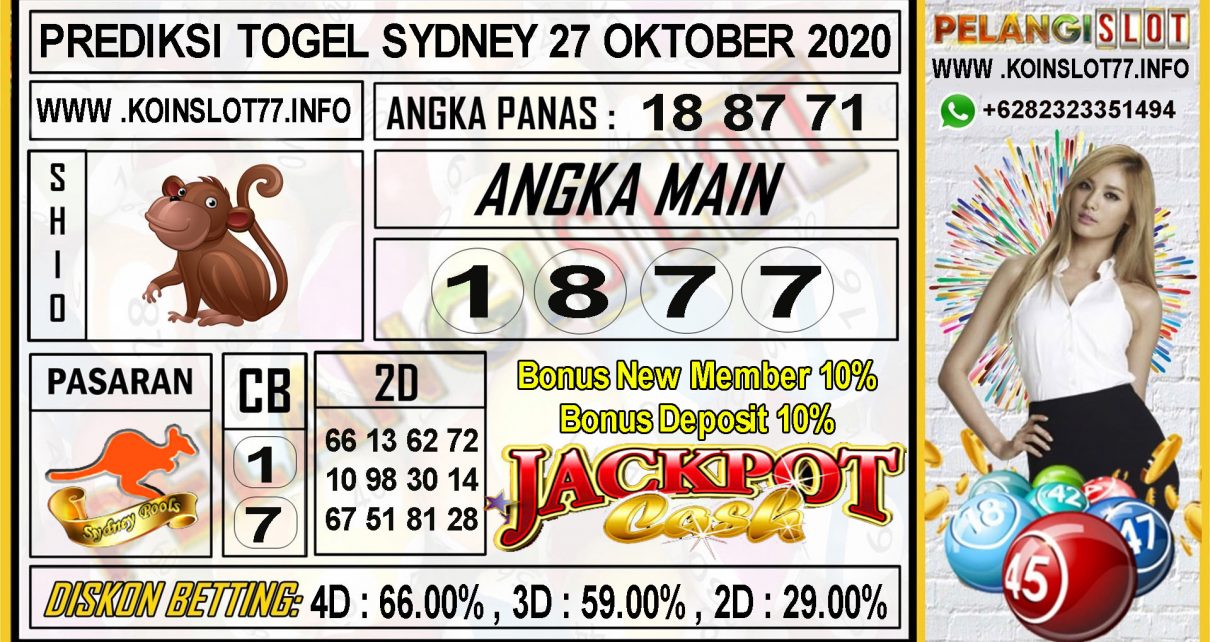 PREDIKSI TOGEL SYDNEY 27 OKTOBER 2020