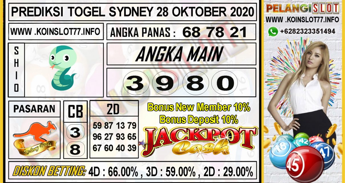 PREDIKSI TOGEL SYDNEY 28 OKTOBER 2020