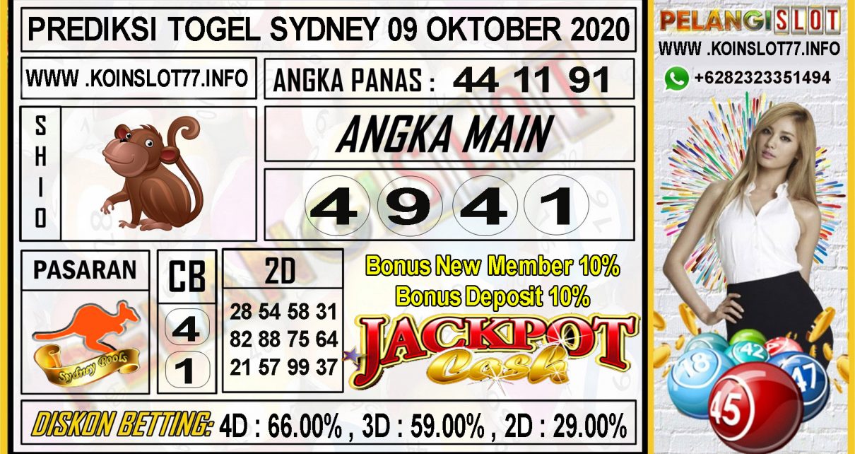 PREDIKSI TOGEL SYDNEY 09 OKTOBER 2020