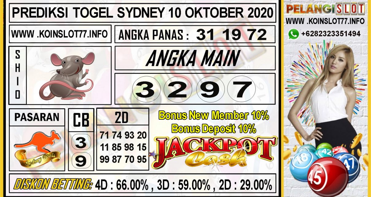 PREDIKSI TOGEL SYDNEY 10 OKTOBER 2020