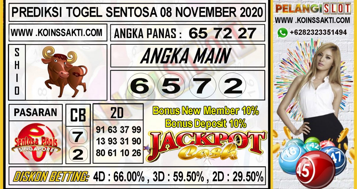 PREDIKSI TOGEL SENTOSA 08 NOVEMBER 2020