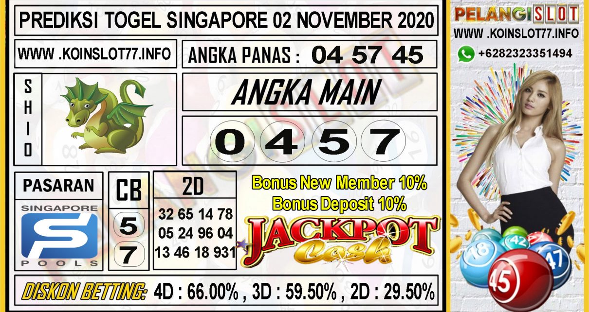 PREDIKSI TOGEL SINGAPORE 02 NOVEMBER 2020