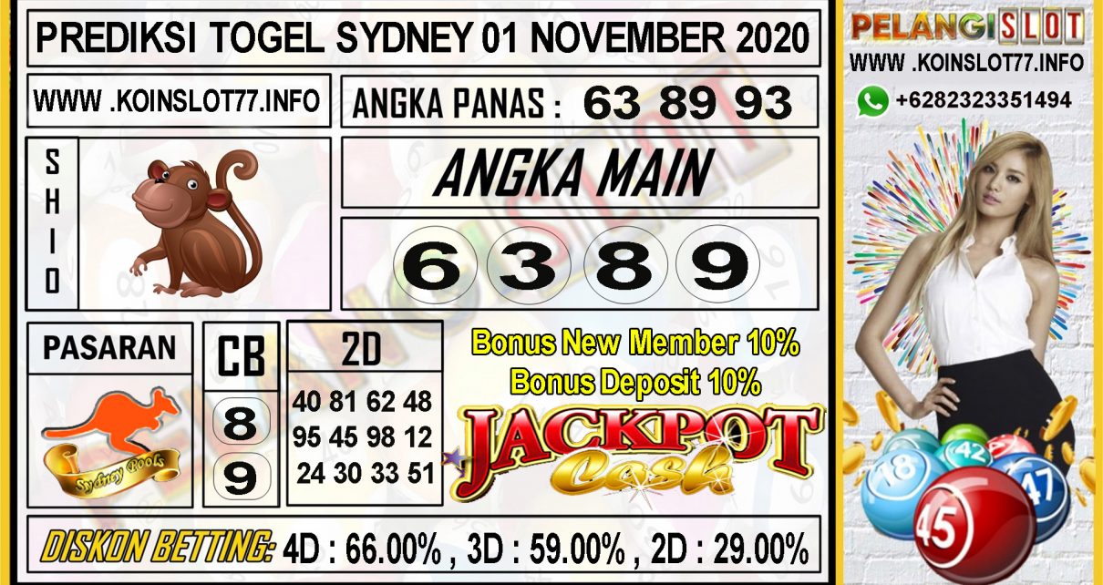 PREDIKSI TOGEL SYDNEY 01 NOVEMBER 2020