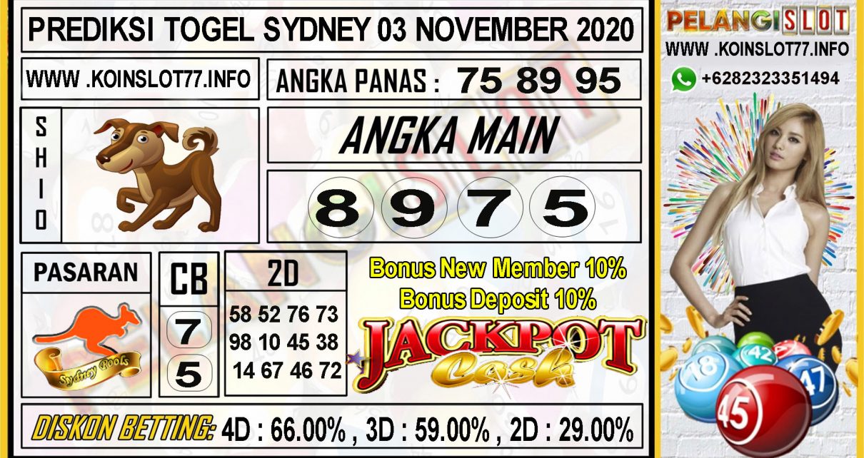 PREDIKSI TOGEL SYDNEY 03 NOVEMBER 2020