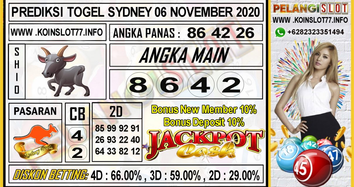 PREDIKSI TOGEL SYDNEY 06 NOVEMBER 2020