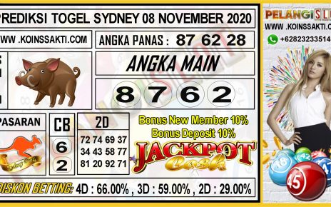 PREDIKSI TOGEL SYDNEY 08 NOVEMBER 2020