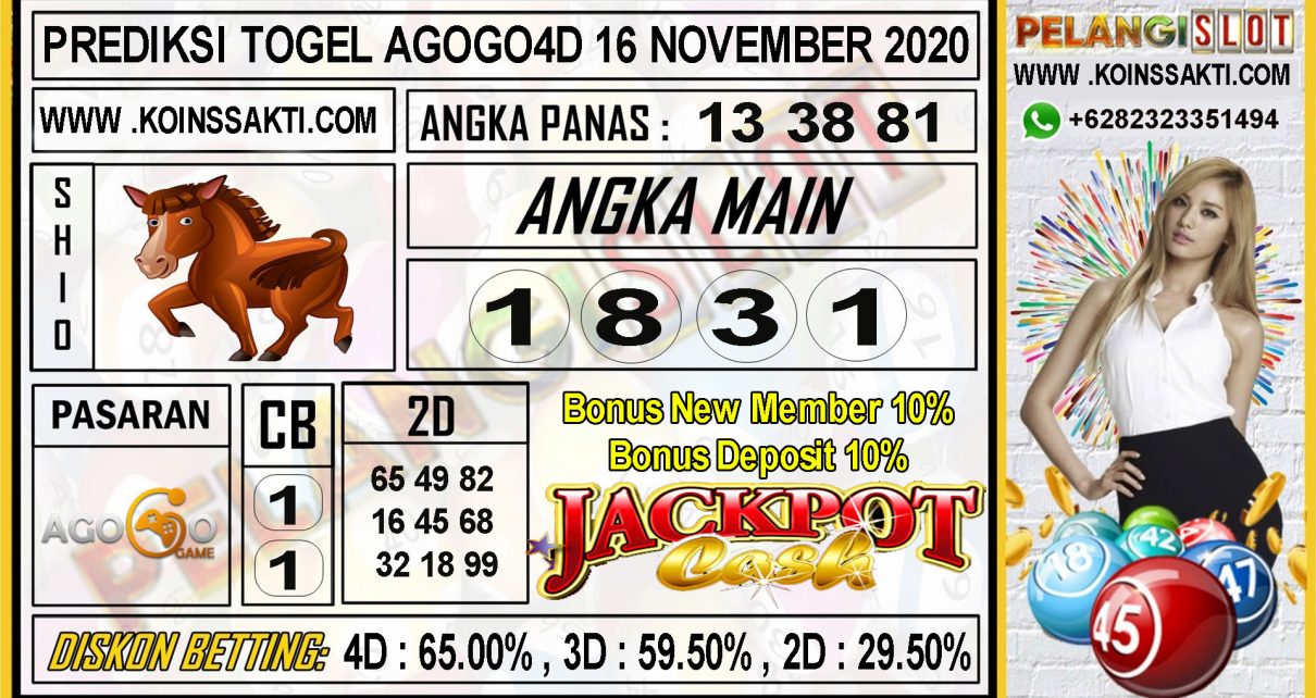 PREDIKSI TOGEL AGOGO4D 16 NOVEMBER 2020