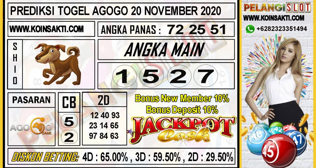 PREDIKSI TOGEL AGOGO4D20 NOVEMBER 2020