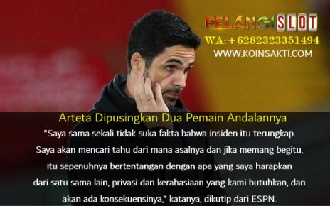 Arteta Pusing Dua Pemain Arsenal Bertengkar Hingga Berdarah