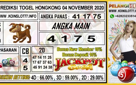 PREDIKSI TOGEL HONGKONG 04 NOVEMBER 2020