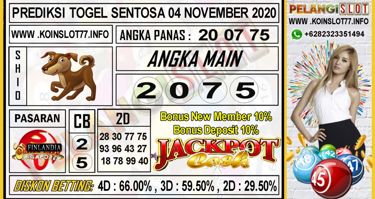 PREDIKSI TOGEL SENTOSA 04 NOVEMBER 2020