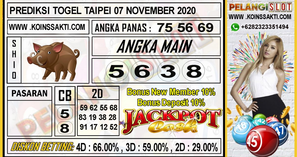 PREDIKSI TAIPEI 07 NOVEMBER 2020