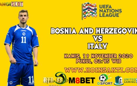 Prediksi Bosnia-Herzegovina vs Italia 19 November 2020