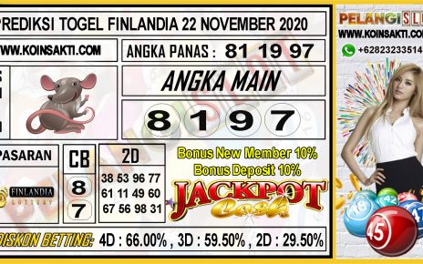 PREDIKSI TOGEL FINLANDIA 22 NOVEMBER 2020