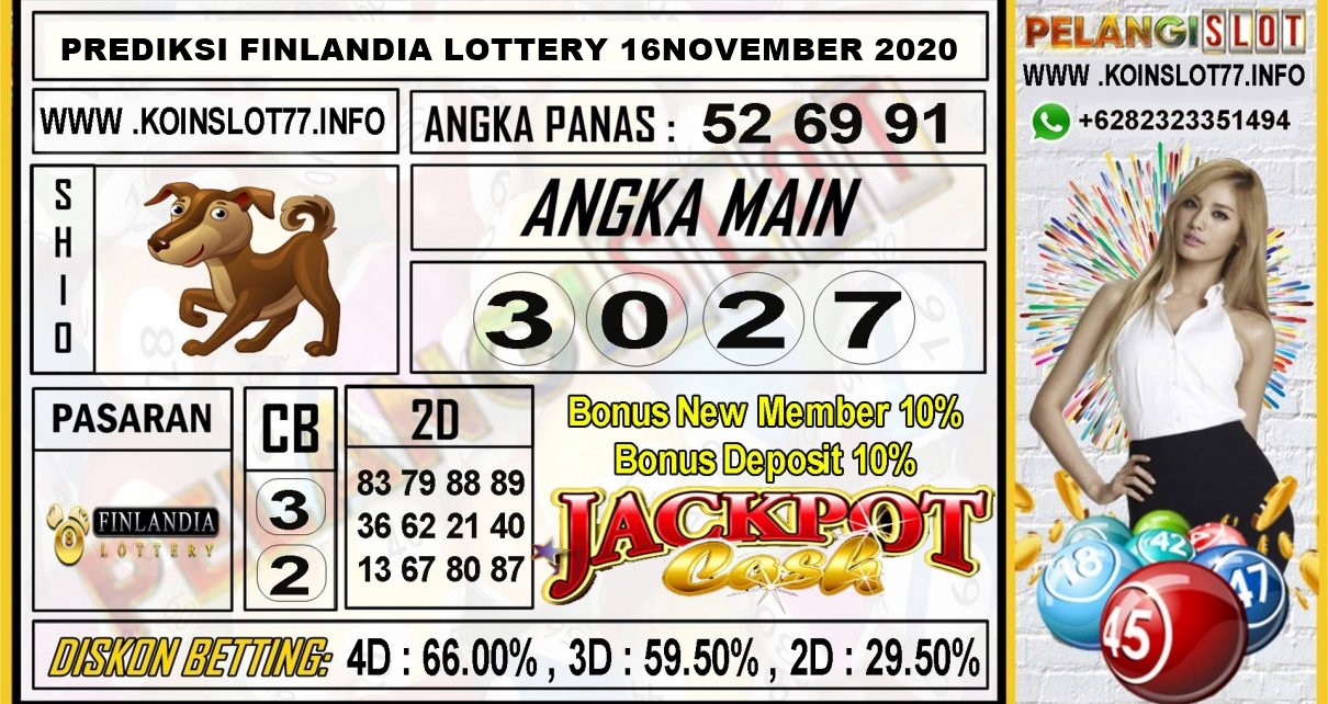 PREDIKSI FINLANDIA LOTTERY 16 NOVEMBER 2020